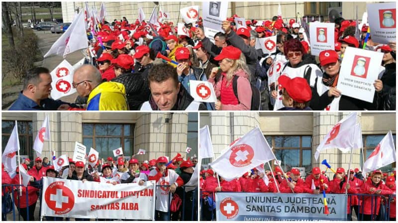 protest sanitas bucuresti 6 martie