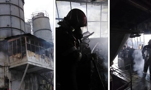incendiu statie betoane mihoesti