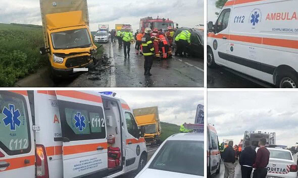 accident DN1 Teius Beldiu