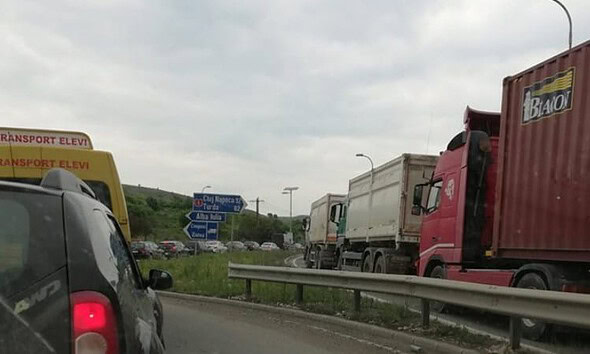 coloana trafic
