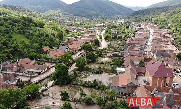 Pianu de Sus inundat