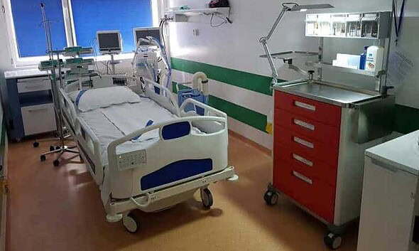 pat pentru pacienti cu arsuri, arsi, spital