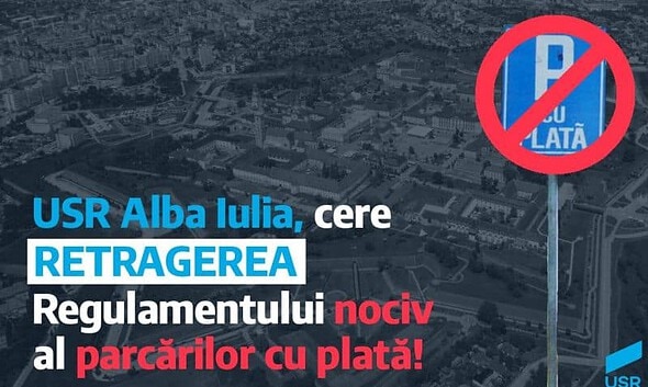 Vizual -USR solicită retragerea regulamentului de plata a parcarilor