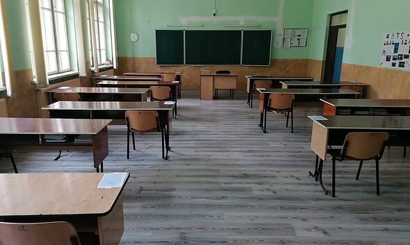 sala clasa liceu examen