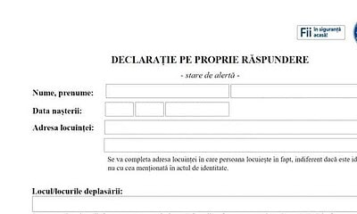 declaratie deplasare sare alerta