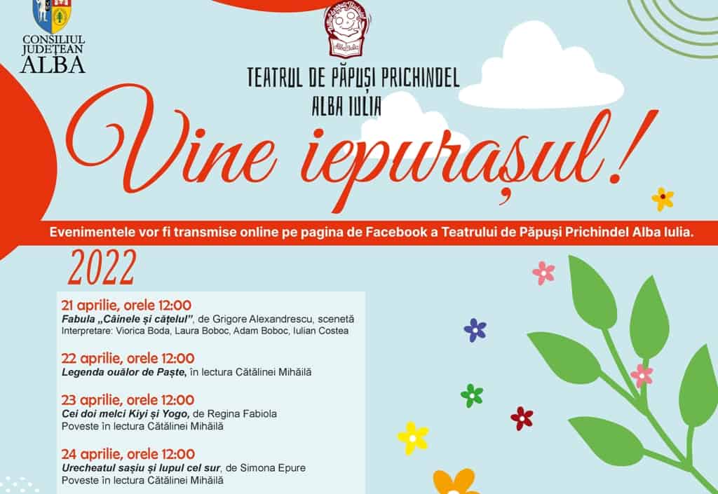 Go up Original Skeptical Program special de Paște la Teatrul de Păpuși ”Prichindel” Alba Iulia.  Povești, fabule și scenete online - Alba24