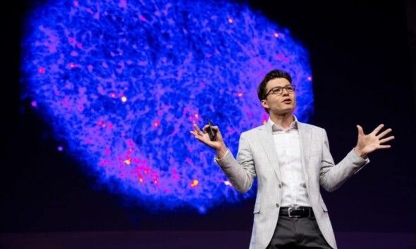 Sergiu P. Pasca speaks at Session 6 of TED2022: A New Era on April 12, 2022 in Vancouver, BC, Canada. (Photo: Ryan Lash / TED