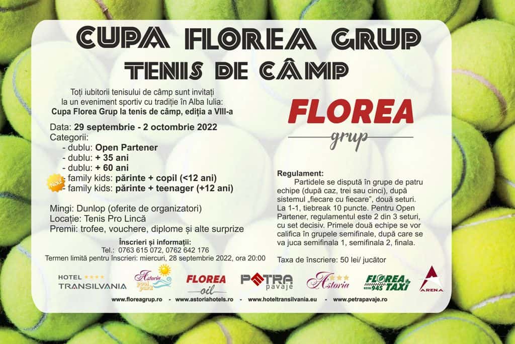 Put spray Beautiful woman Cupa Florea Grup la tenis de câmp, ediția a VIII-a, la Alba Iulia, din 29  septembrie. Categorii de concurs și înscrieri (P) - Alba24