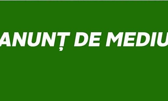 anunt public anunt de mediu