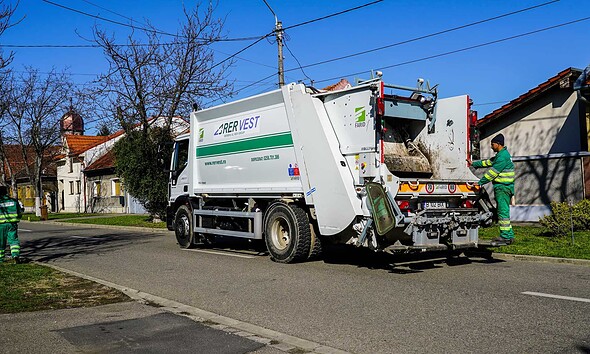 masina gunoi rer vest retim deseuri