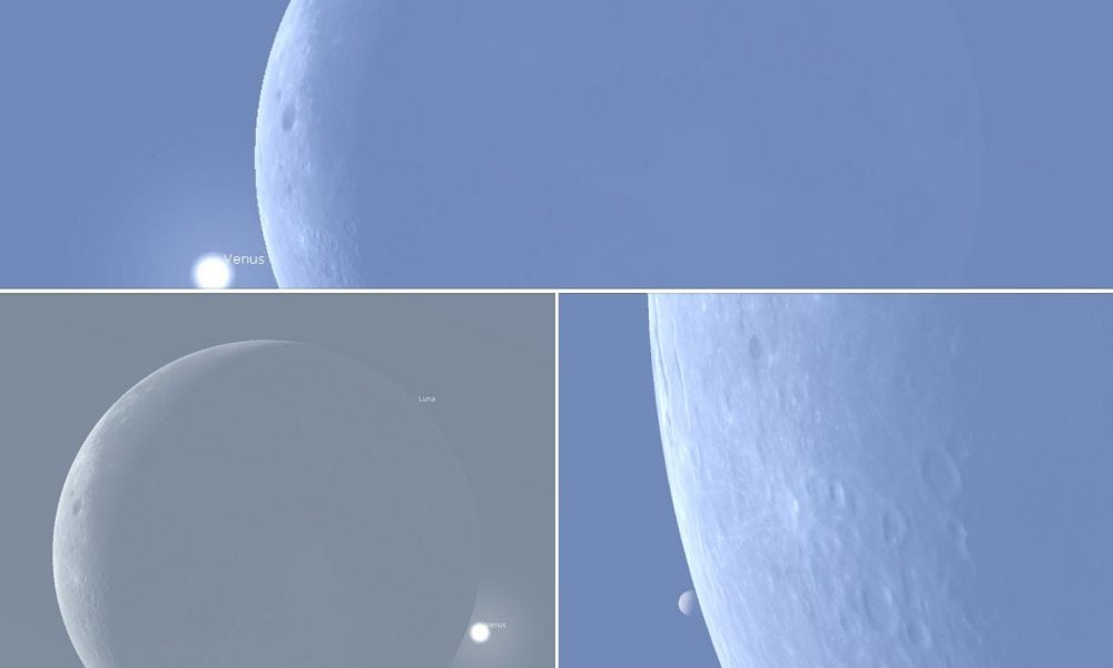 ocultatia venus luna sursa foto Facebook Telescop-Expert