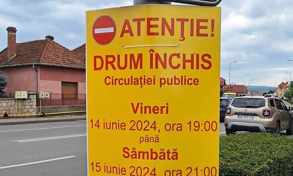 Restricții de circulație în Alba Iulia