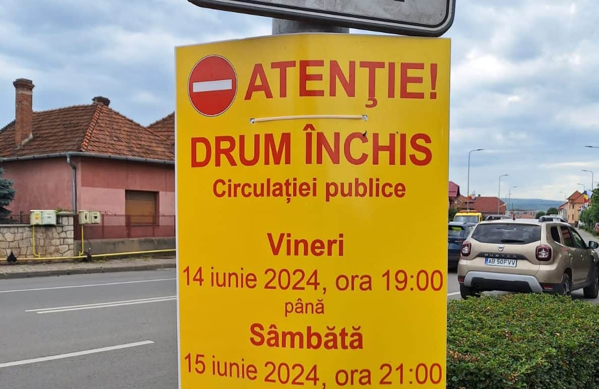 Restricții de circulație în Alba Iulia