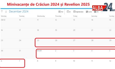 Minivacanțe de Crăciun 2024 și Revelion 2025