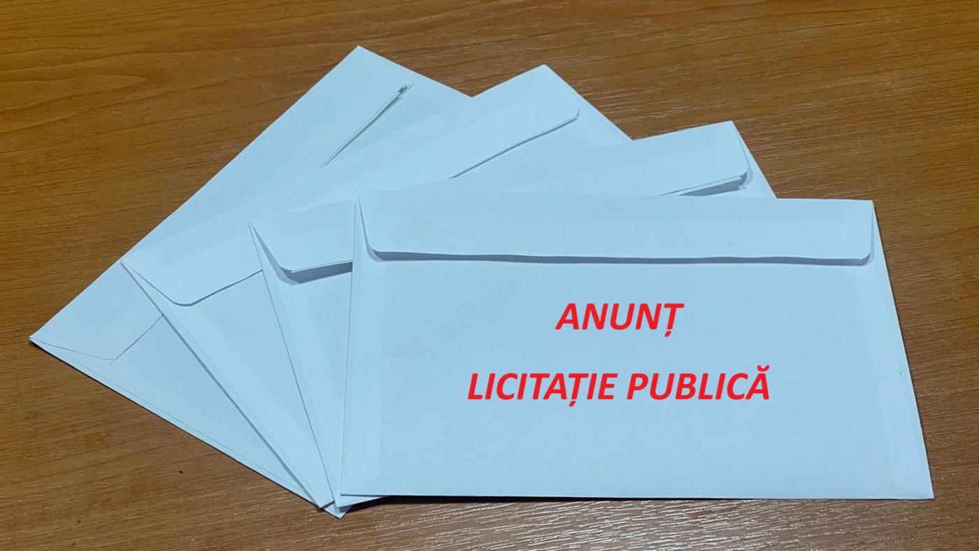 anunț licitație publica