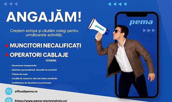 pema electrotehnic anunt angajare