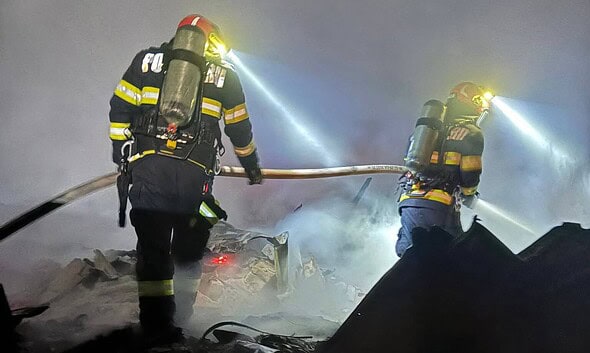 incendiu noapte
