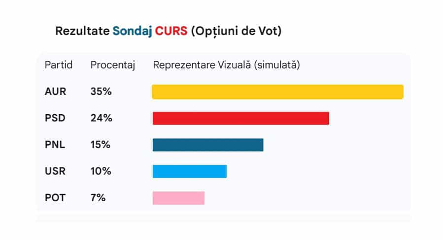 sondaj curs partide noiembrie 2025