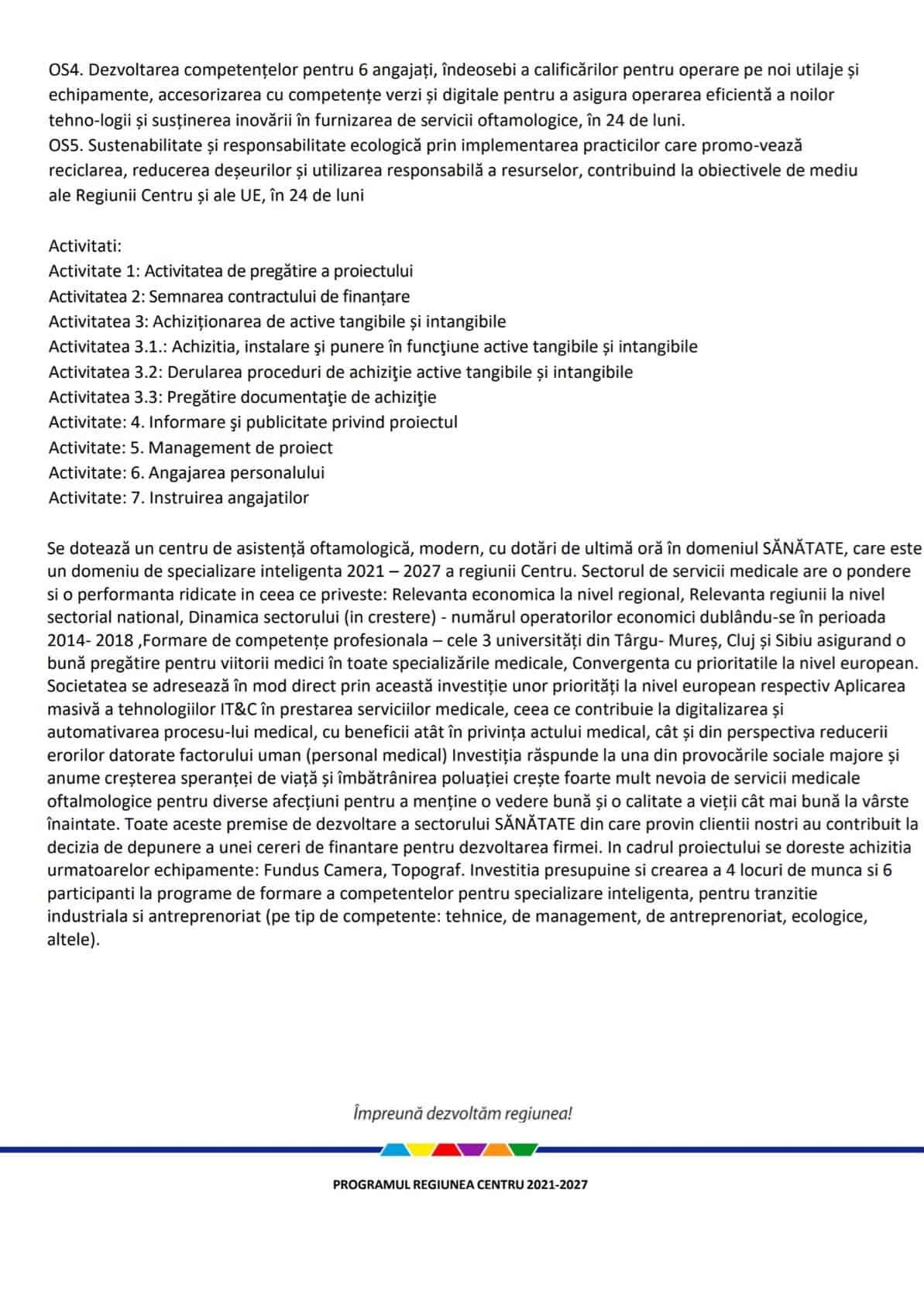 comunicat lansare proiect new viomed