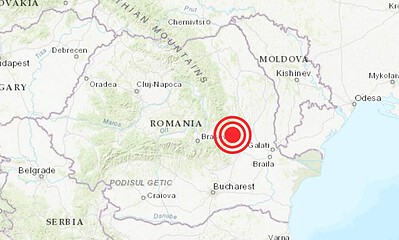 Cutremur în România, înregistrat în apropierea Bucureștiului, cu magnitudine semnificativă.
