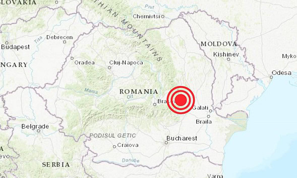 Cutremur în România, înregistrat în apropierea Bucureștiului, cu magnitudine semnificativă.