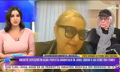 Imagine cu două persoane discutând despre cazul tragic din Sebeș.