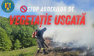Stop arderilor de vegetație uscată în Alba.