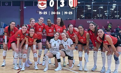 Alba24, voleibaliste CSM Volei Alba Blaj victorie împotriva Rapid București.