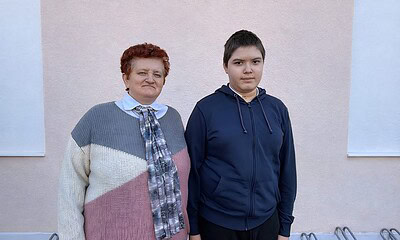 Elev și profesoară la Olimpiada de Astronomie și Astrofizică.