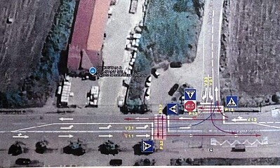 Semafor nou instalat în Alba Iulia, în zona cu incidente rutiere frecvente.