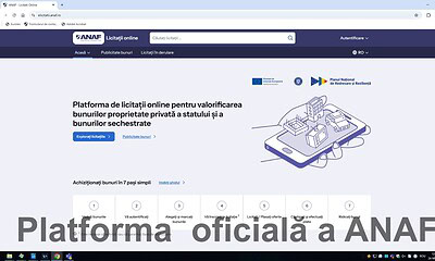 vânzarea bunurilor sechestrate
