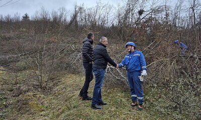 Prefectul Nicolae Albu inspectează lucrări și verificări în teren la Abrud și Roșia Montană.