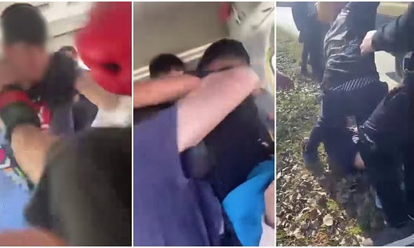 Imagini cu incidente în timpul aplicării pentru locuri de muncă în Alba.