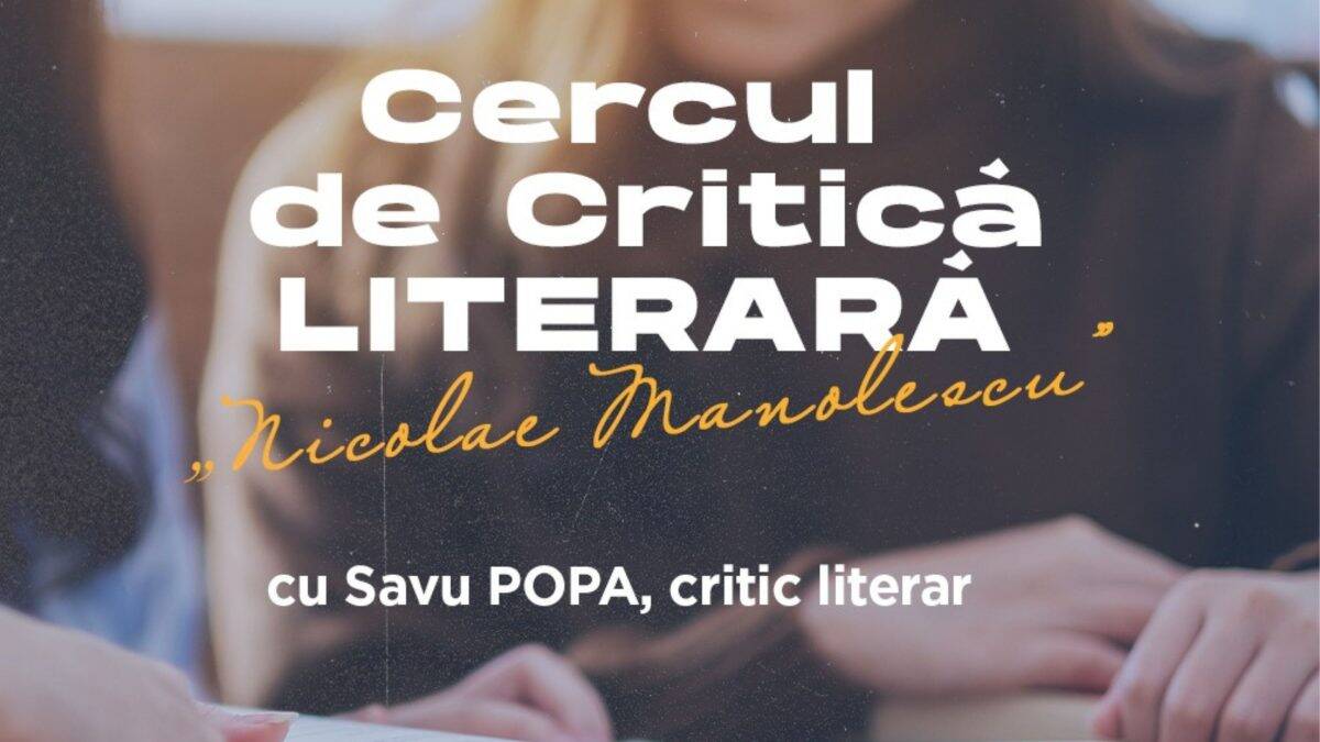 Eveniment literar la Biblioteca Județeană Alba Iulia, Cercul de Critică Literară "Nicolae Manolescu".
