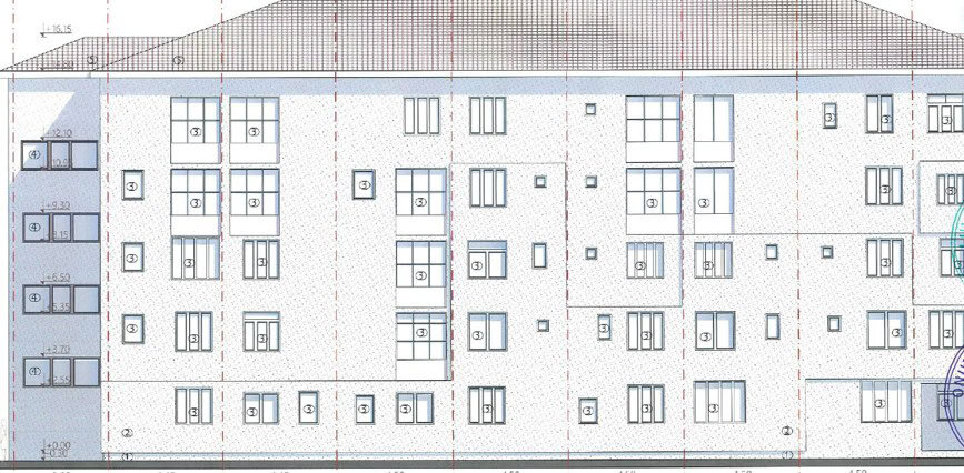 Clădire de apartamente în proces de eficientizare energetică cu fonduri europene.