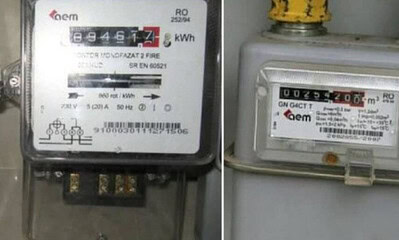 Contor electric și gaze naturale pentru energie electrică și gaze naturale.