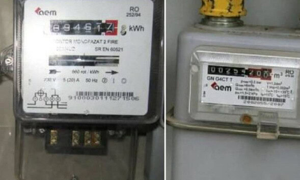 Contor electric și gaze naturale pentru energie electrică și gaze naturale.