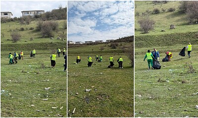 Acțiune de curățare a spațiilor verzi de deșeuri, organizată de SPAP Sebeș, cu voluntari în acțiune.
