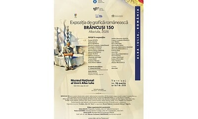 Expoziție de grafică românească „Brâncuși 150” la Muzeul Unirii Alba Iulia, eveniment aniversar de e.