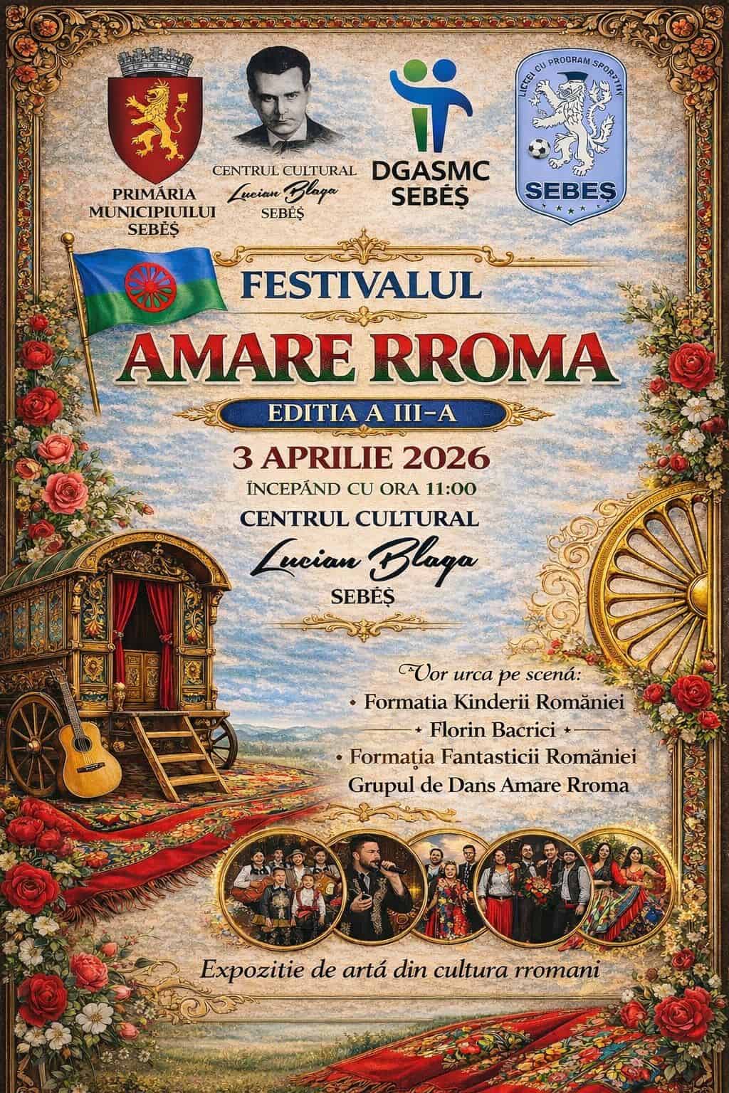Sebeș, Ziua Internațională a Romilor, festival cultural cu muzică și dans tradițional romani.