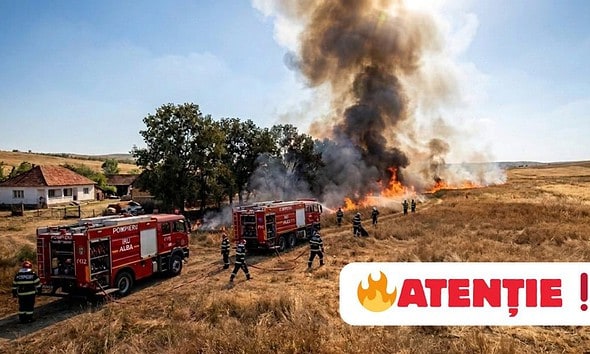 incendiere vegetatie apel