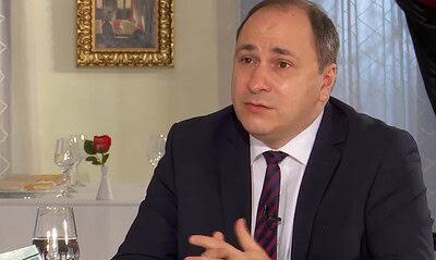 Mihai Dimian, numit ministru al Educației, în cadrul unei emisiuni televizate.