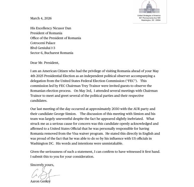 George Simion s-a lăudat la americani că a blocat Visa Waiver pentru români. Nicușor Dan, informat o.