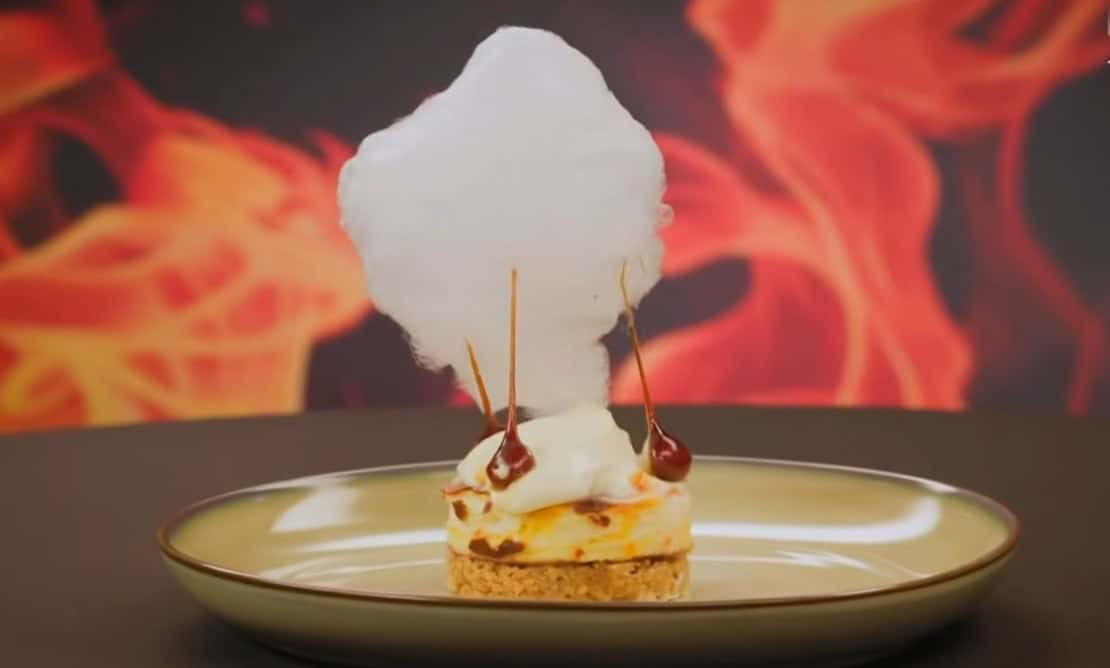 Violeta Fiț din Alba Iulia prezintă un desert spectaculos la ”Chefi la cuțite”.