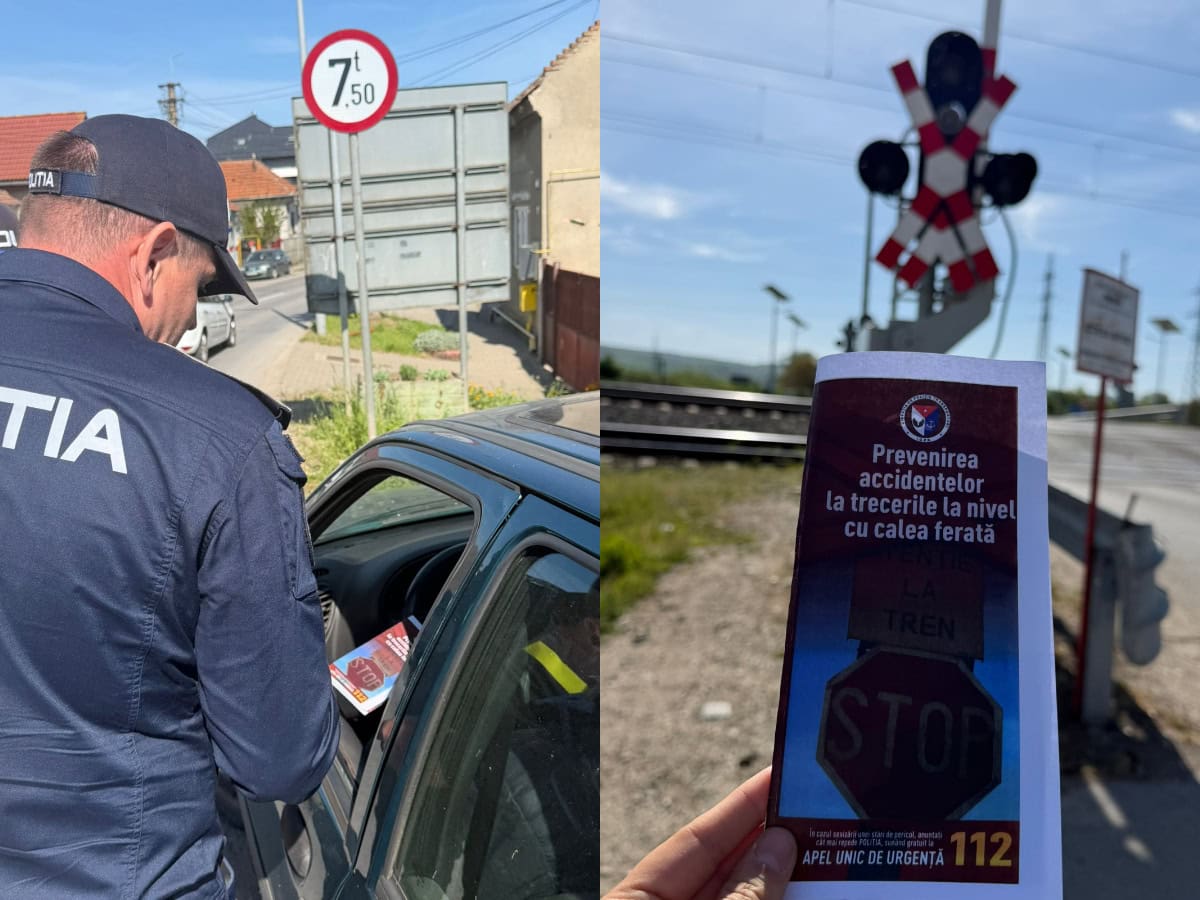 Actiune la trecerea de cale ferata