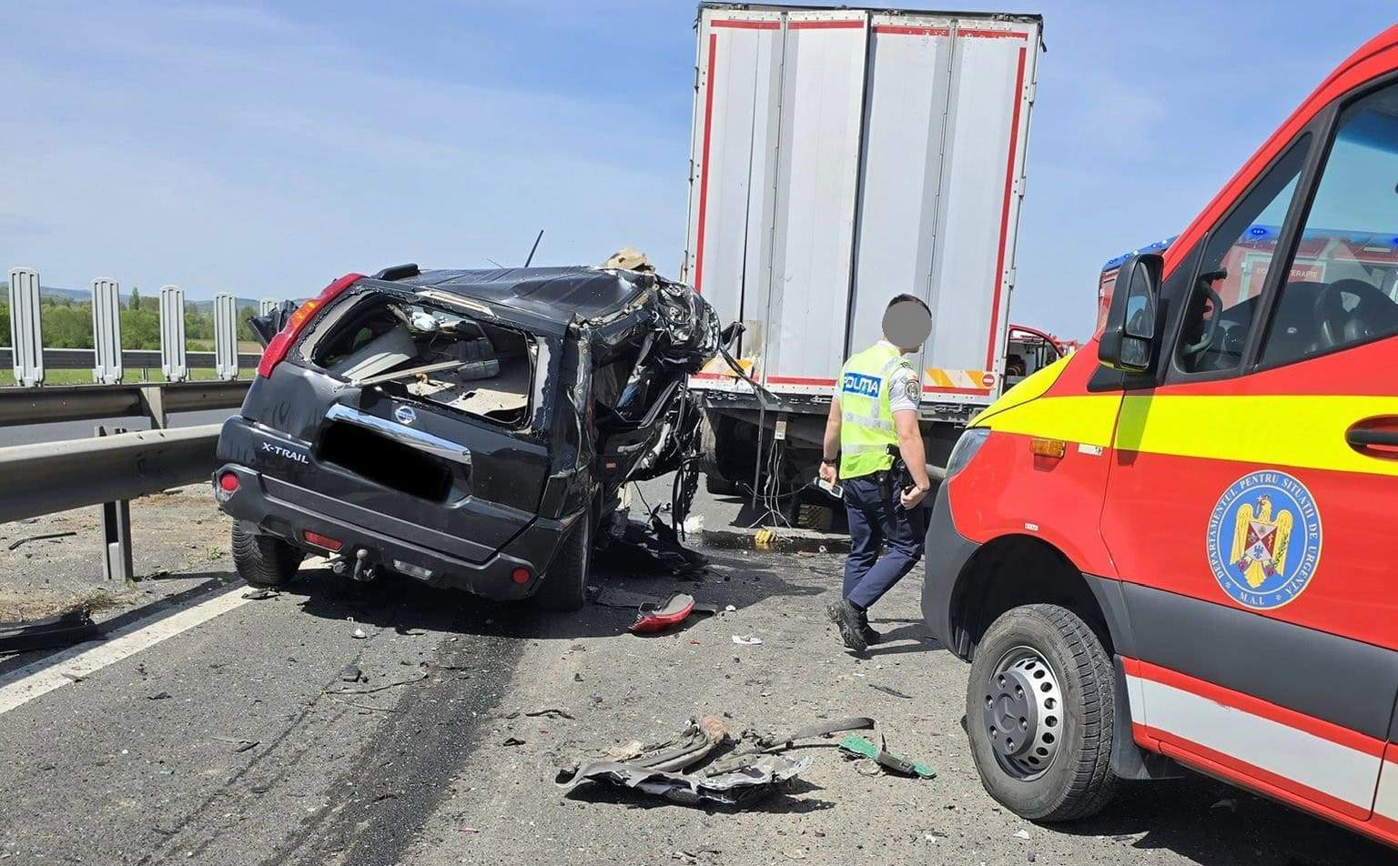 auto implicat accident A1 Sibiu 