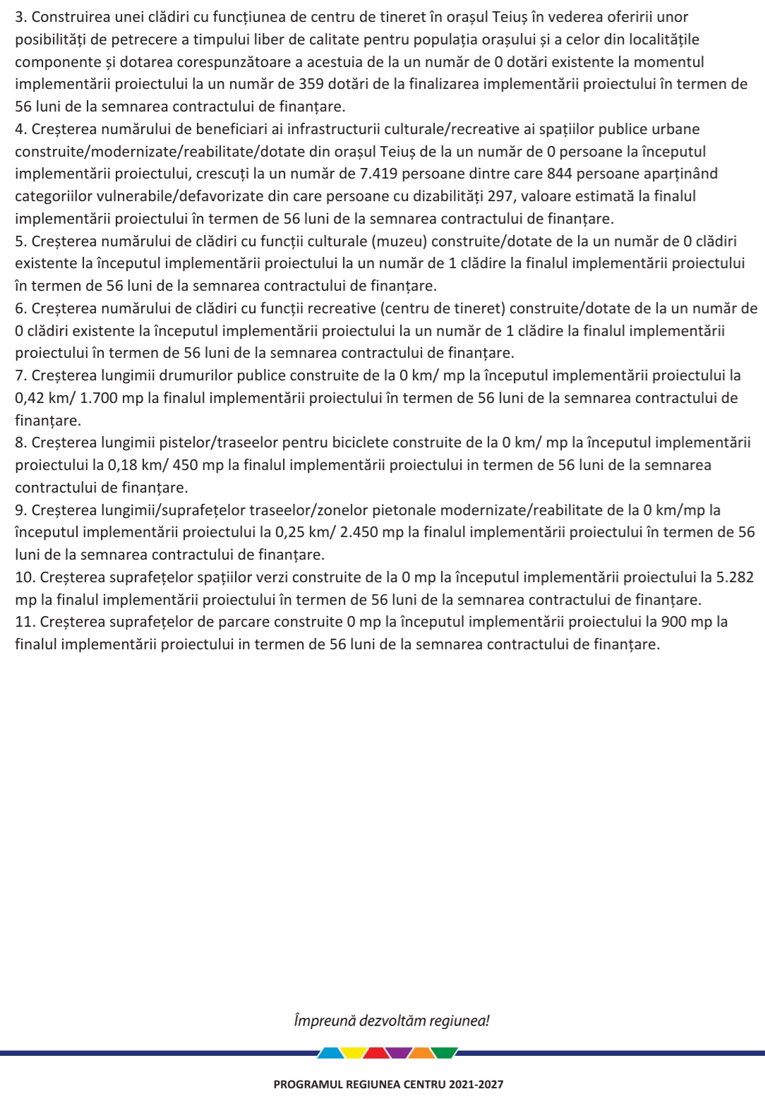 comunicat finalizare proiect UAT Teius