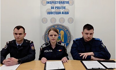 Polițiști, pompieri și jandarmi din Alba la datorie de Floriile Ortodoxe și Paștele Catolic.