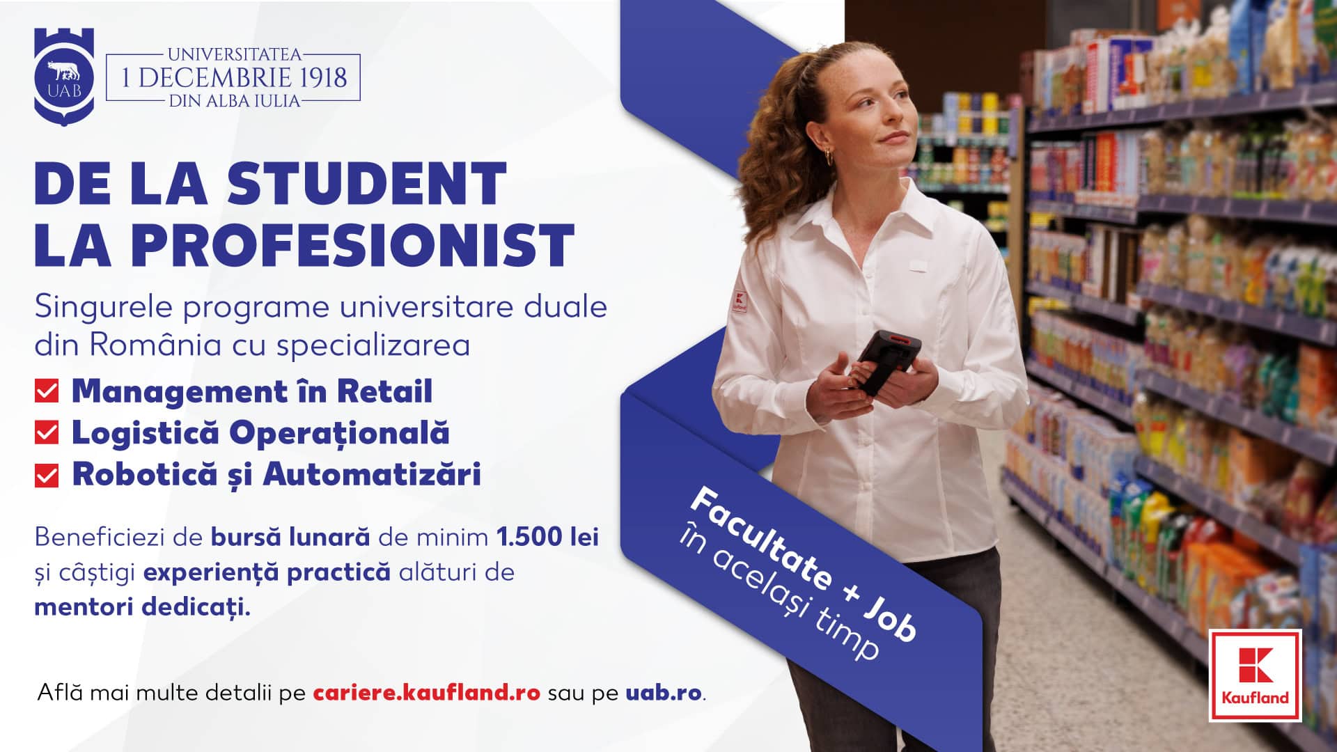 Facultate, practică plătită și job la final. Cum funcționează studiul dual universitar la Kaufland (P)