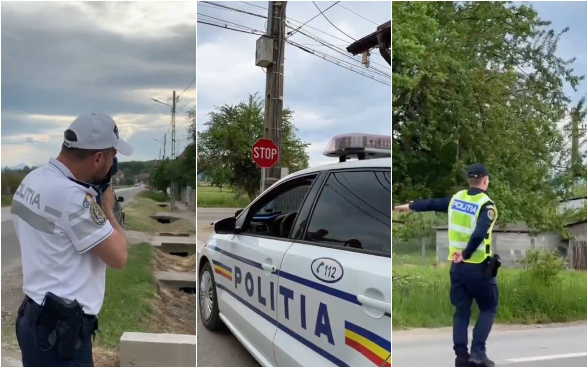 VIDEO Acțiune a polițiștilor din Ocna Mureș: Zeci de persoane și mașini verificate, amenzi și măsuri privind violența domestică